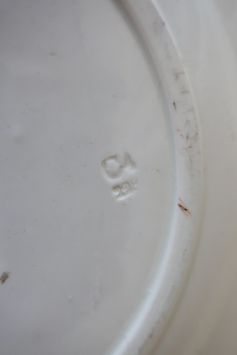Plate By U & Cie, Sarreguemines, "nemrod" Set, 19th Century-photo-2