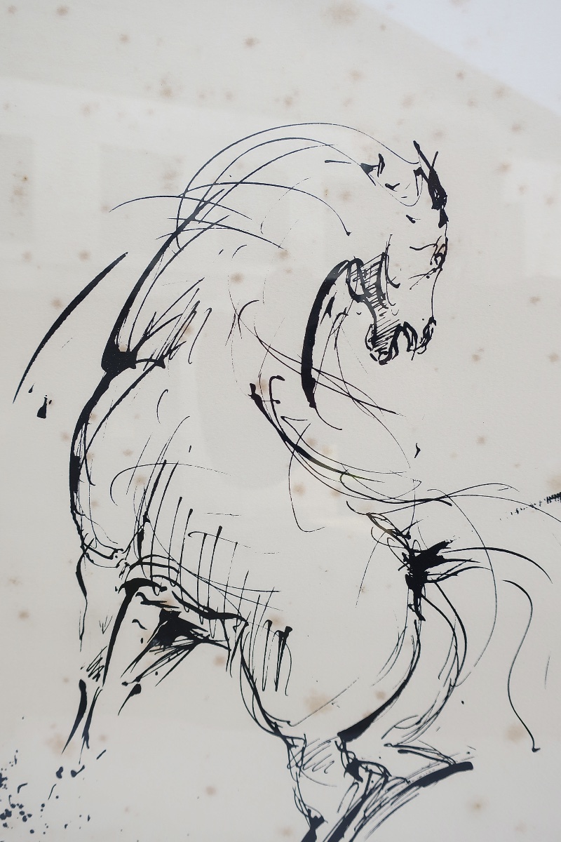 Lithograph By Jacques Berger (1902–1977), *cheval Cabré*-photo-1