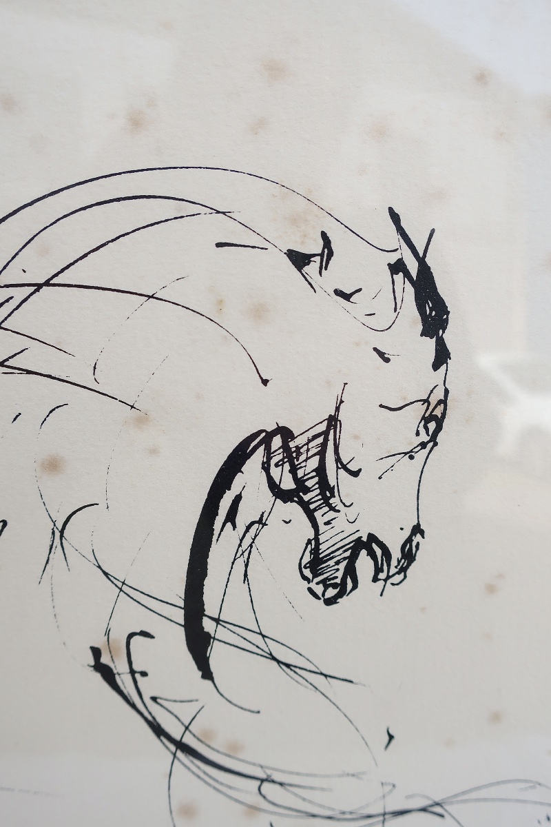 Lithograph By Jacques Berger (1902–1977), *cheval Cabré*-photo-3