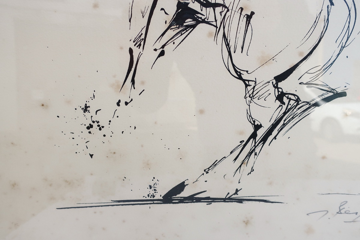 Lithograph By Jacques Berger (1902–1977), *cheval Cabré*-photo-4