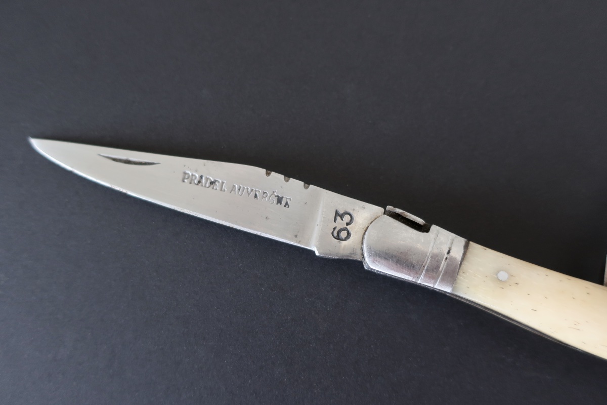 Vintage Pradel Auvergne 63 Folding Knife, Blade + Corkscrew, 20.2 Cm-photo-1
