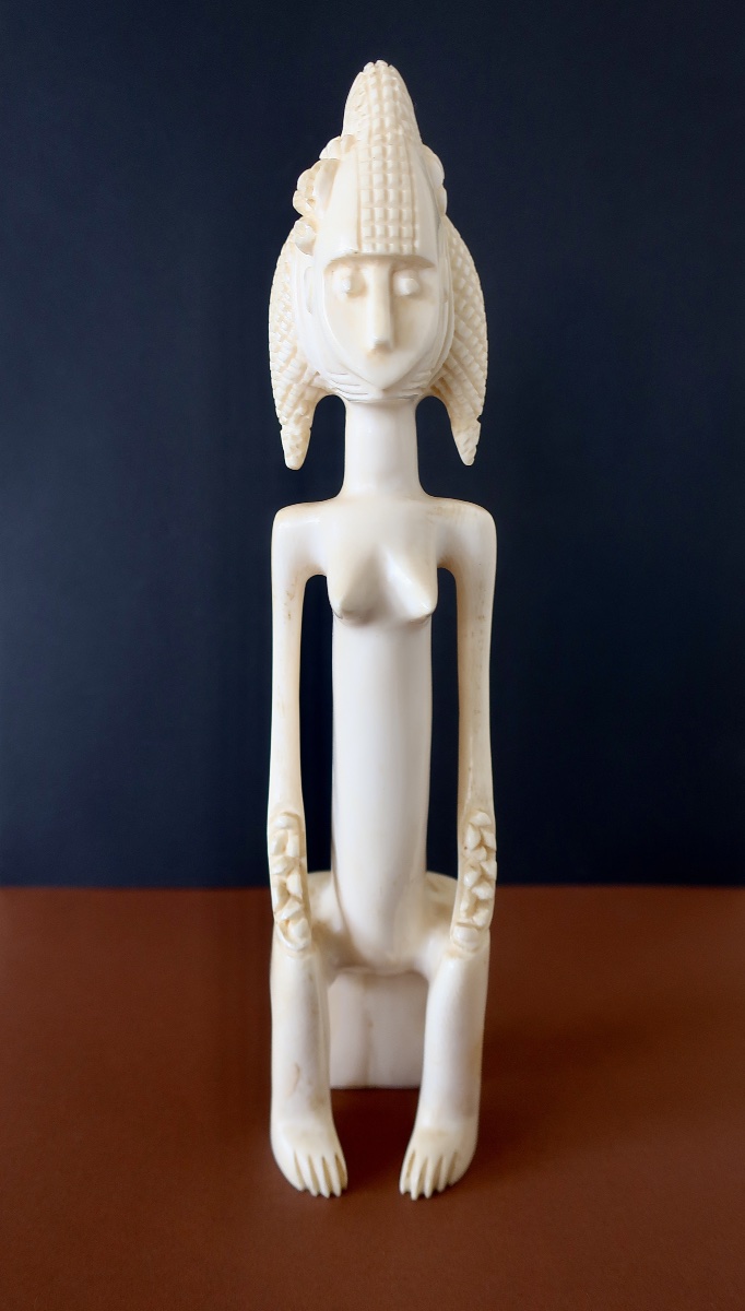 Rare Bambara-bamana "guandoudou" Fertility Figure, Ivory Coast, Circa 1930, H 21.2 Cm-photo-2
