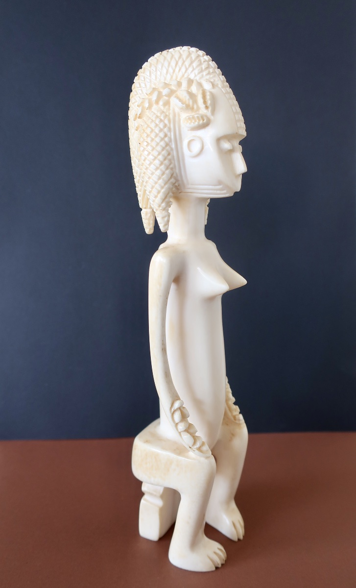 Rare Bambara-bamana "guandoudou" Fertility Figure, Ivory Coast, Circa 1930, H 21.2 Cm
