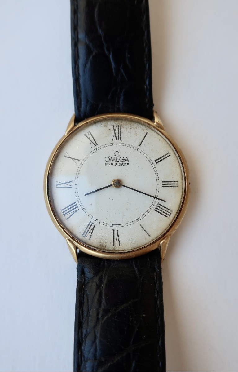 Rare Omega 18k Gold Dress Watch, Caliber 620, Mechanical, Ultra-thin-photo-3