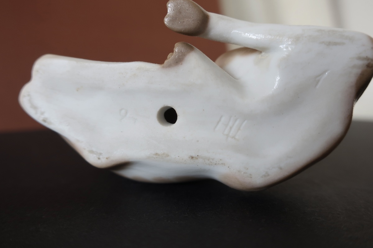 Lladro Porcelain Reclining Giraffe, Before 1960-photo-4