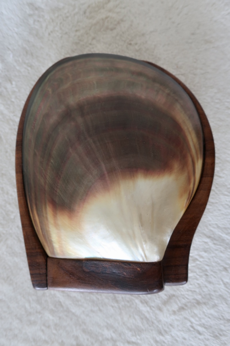 Boîte Coffret en Palissandre et Nacre attribuée à Alexandre Noll-photo-3