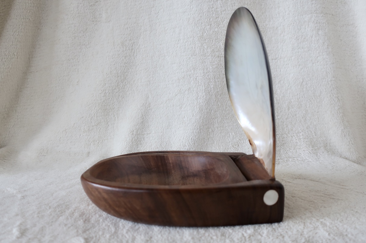 Boîte Coffret en Palissandre et Nacre attribuée à Alexandre Noll-photo-6