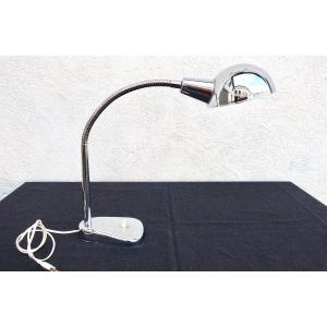 Large Art Deco Chrome Lamp On Flexible, And Adjustable