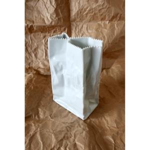 Tapio Wirkkala pour Rosenthal Studio, Vase "Paper Bag" 18,6 cm