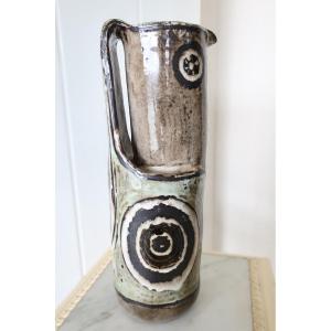 Paul Quéré & Ariane Mathieu, rare Pichet Zoomorphe signé, daté, numéroté 3/20