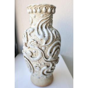 Rare Vase Balustre Chine 1ère moitié XIXème Daoguang, Chimères ou Dragons