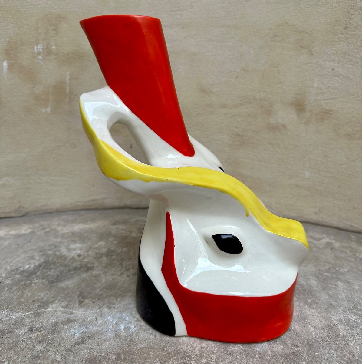 Roland BRICE (1911-1989) - Vase Céramique Forme Libre - Biot Fernand Léger-photo-2