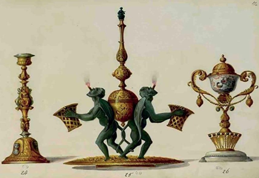 Maison Alphonse Giroux Et Cie - Pyrogen Smoking Kit - Napoleon III Renaissance Style-photo-7