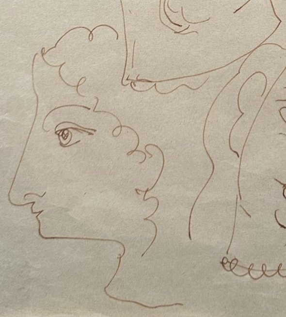 André Derain (1880-1954) - Ink Drawing - Portraits Of Man & Woman-photo-1