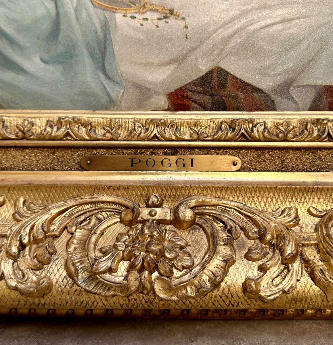 Raphaël POGGI (1840-1892) - Scène à l’Antique - Italie Grèce Nu Antiquité Pompéi- Tableau-photo-4