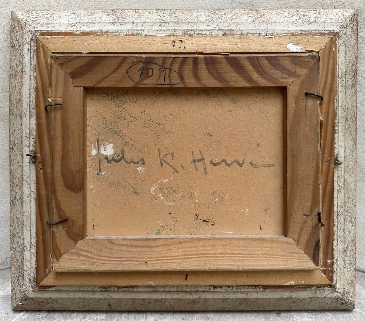 Jules René HERVÉ (1887-1981) - Huile sur Panneau - Scène d’Intérieur à la Cheminée - Peinture-photo-2