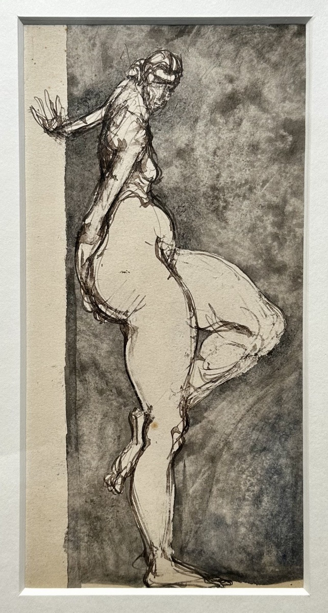 Brassaï (1899-1984) Portrait Of A Nude Woman In Profile - Drawing, Ink Wash - Gyula Halasz-photo-2