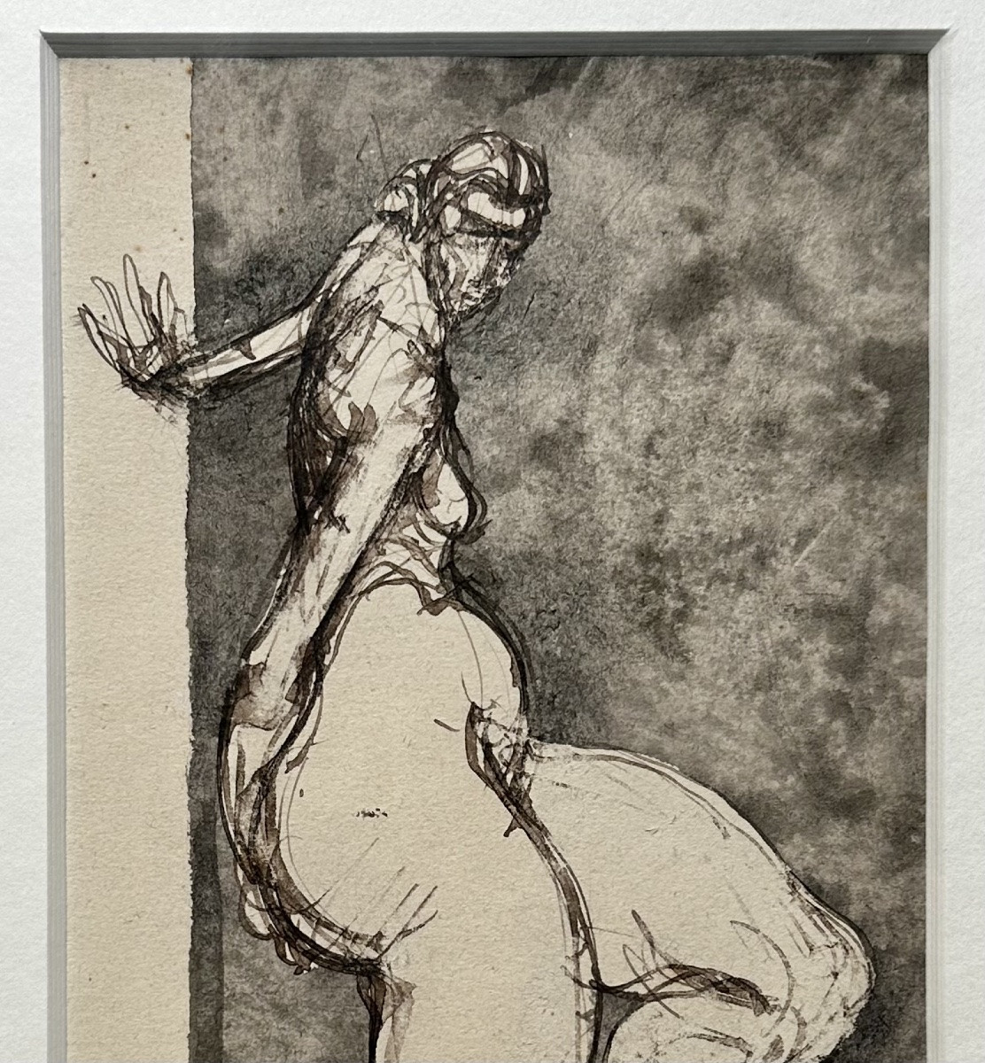 Brassaï (1899-1984) Portrait Of A Nude Woman In Profile - Drawing, Ink Wash - Gyula Halasz-photo-4