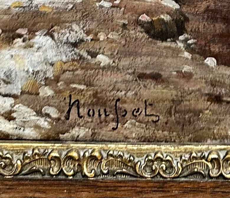 Jules Rousset (1840-1921) Seaside, Beaulieu - Landscape, Marine, Provence, 19th Century - Painting-photo-4