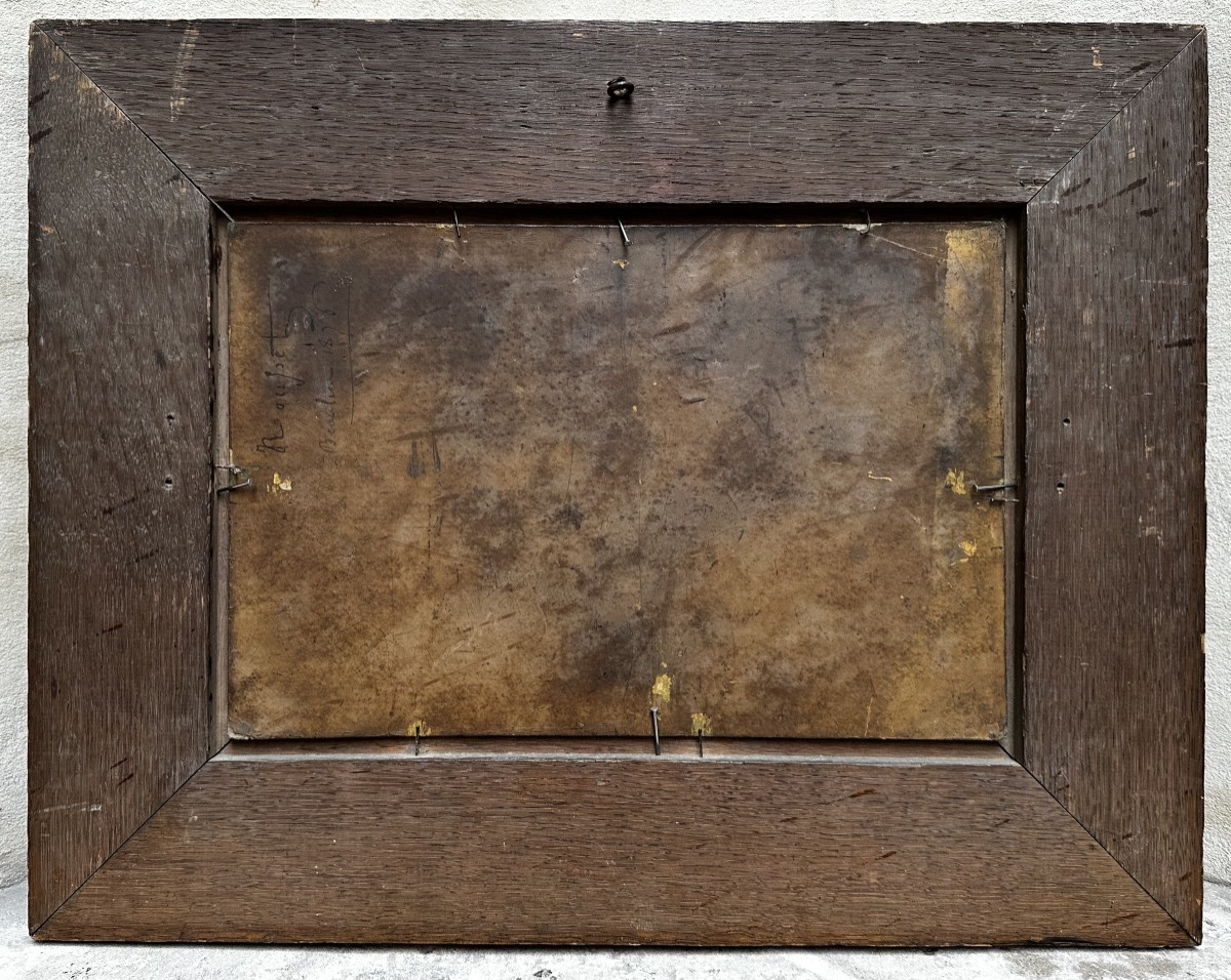 Jules Rousset (1840-1921) Seaside, Beaulieu - Landscape, Marine, Provence, 19th Century - Painting-photo-1