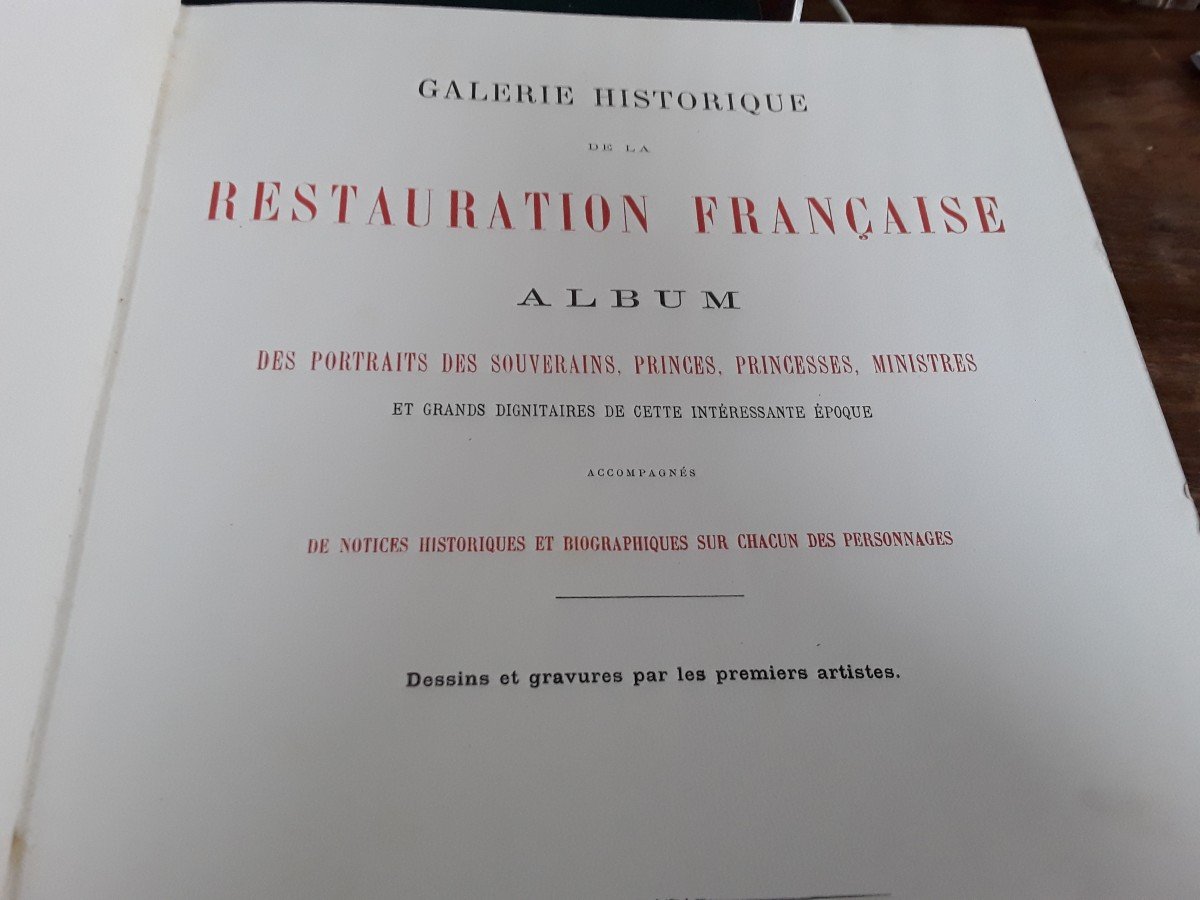 Galerie Historique De La Restauration Française  19ème Siecle -photo-3