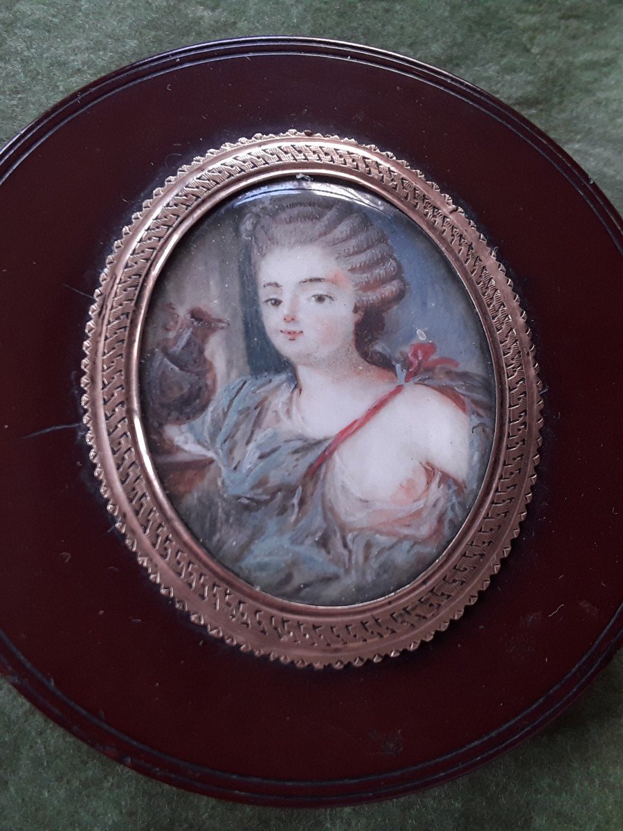 18th Century Box With Miniature On Ivory-photo-4