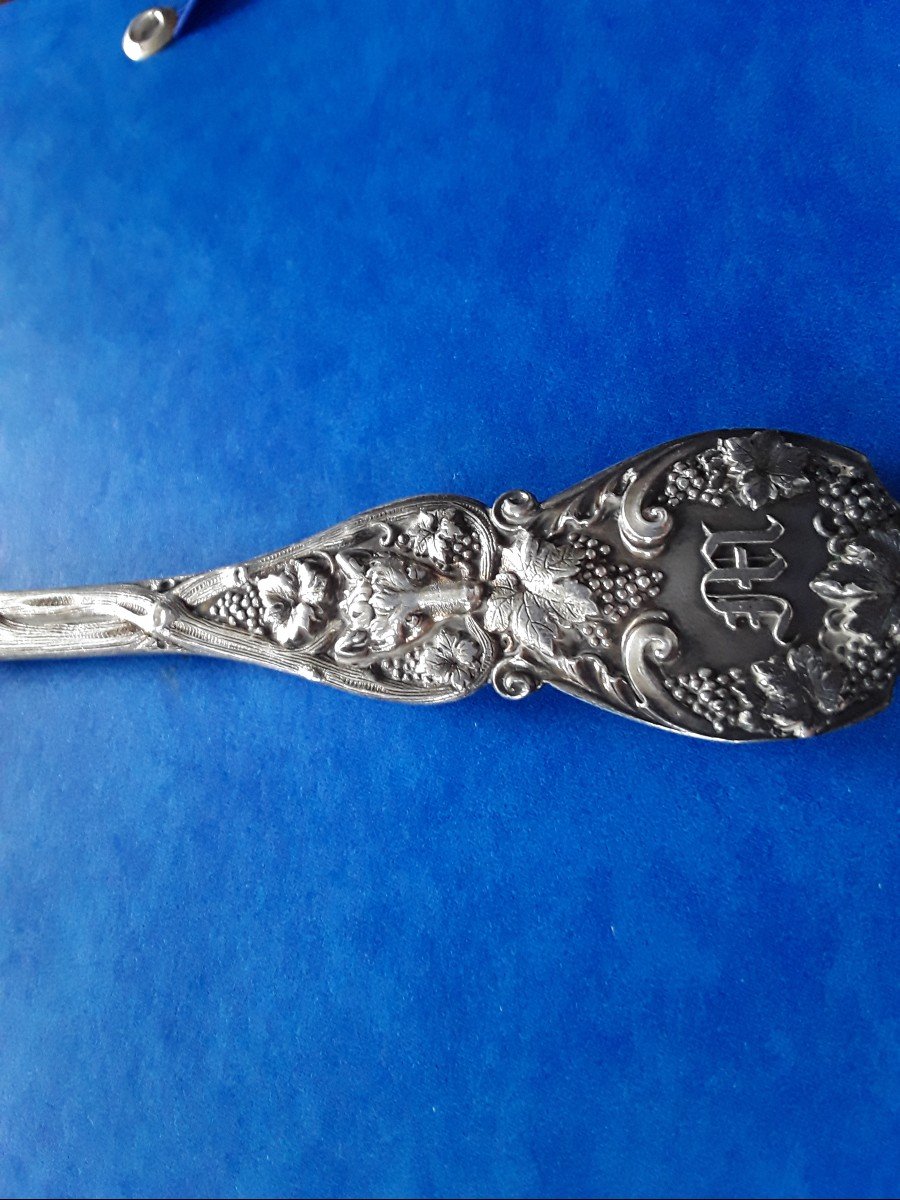 Sugar Tongs And Sprinkling Spoon Sterling Silver-photo-3