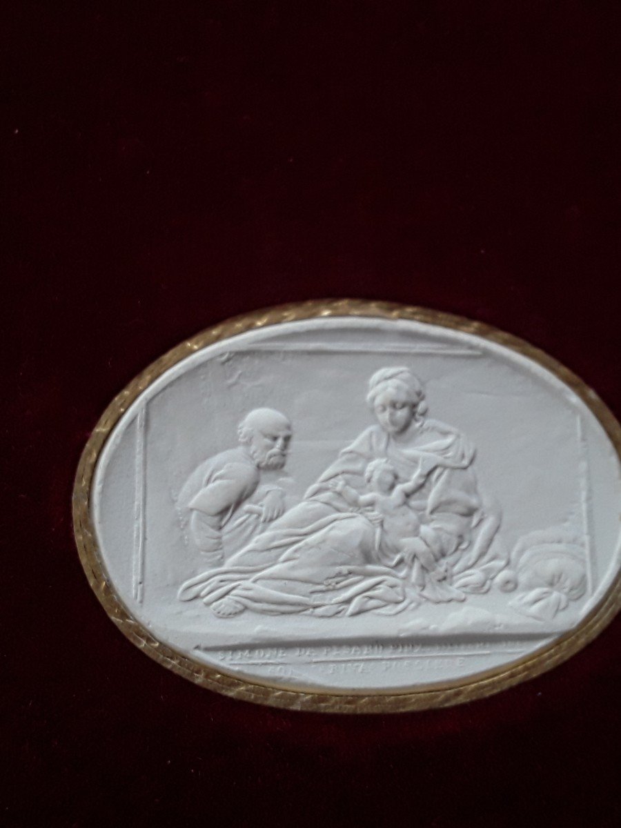 Presentation Of Plaster Intaglio Casts, Souvenir Of The Grand Tour-photo-2
