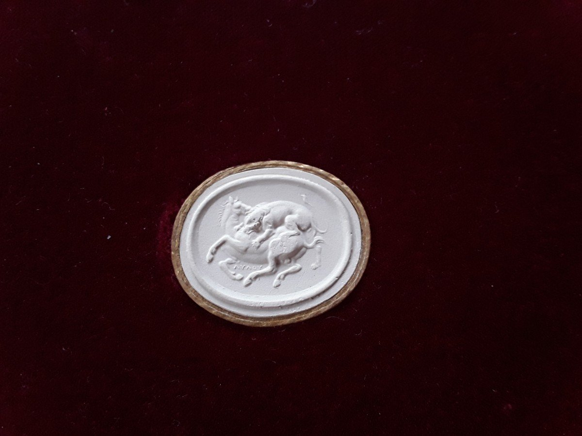 Presentation Of Plaster Intaglio Casts, Souvenir Of The Grand Tour-photo-5