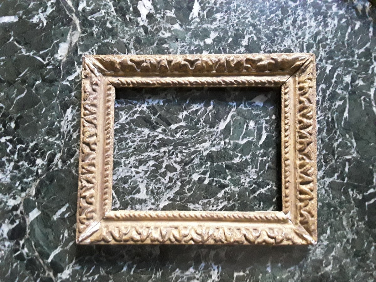 Small 18th Century Gilded Wood Frame 
