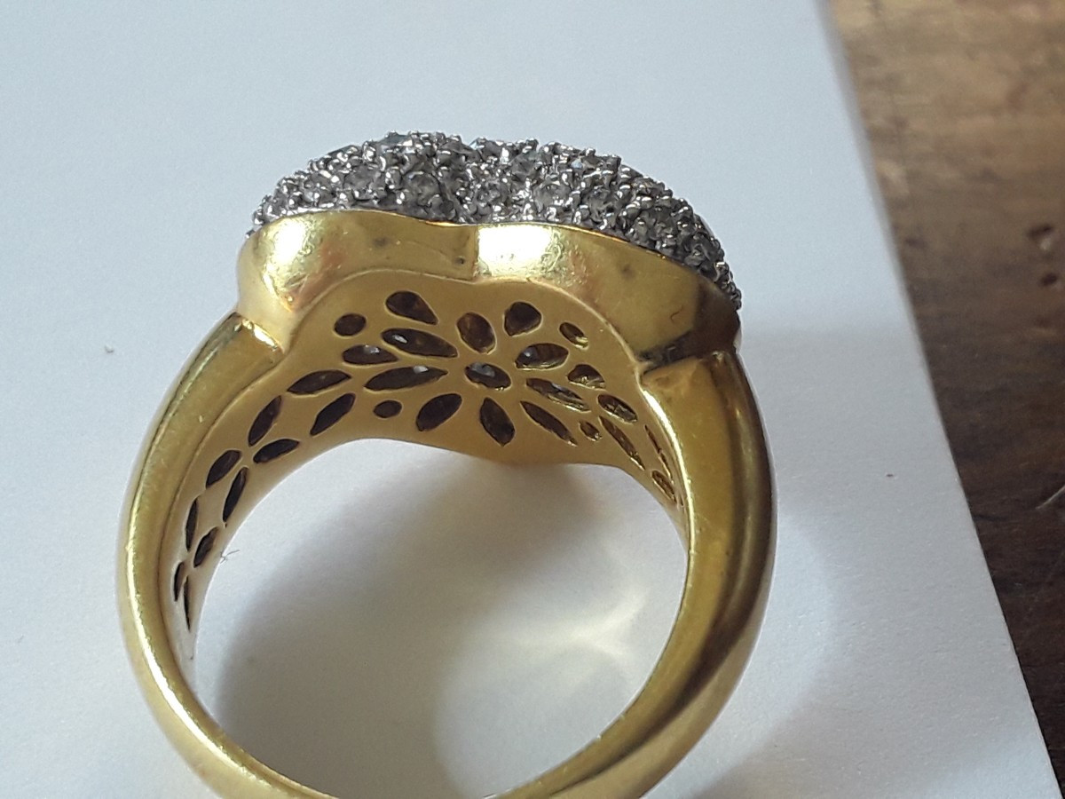 Heavy Gold And Diamond Ring -photo-4