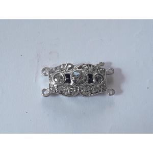 Art Deco Period Gold And Diamond Necklace Clasp 