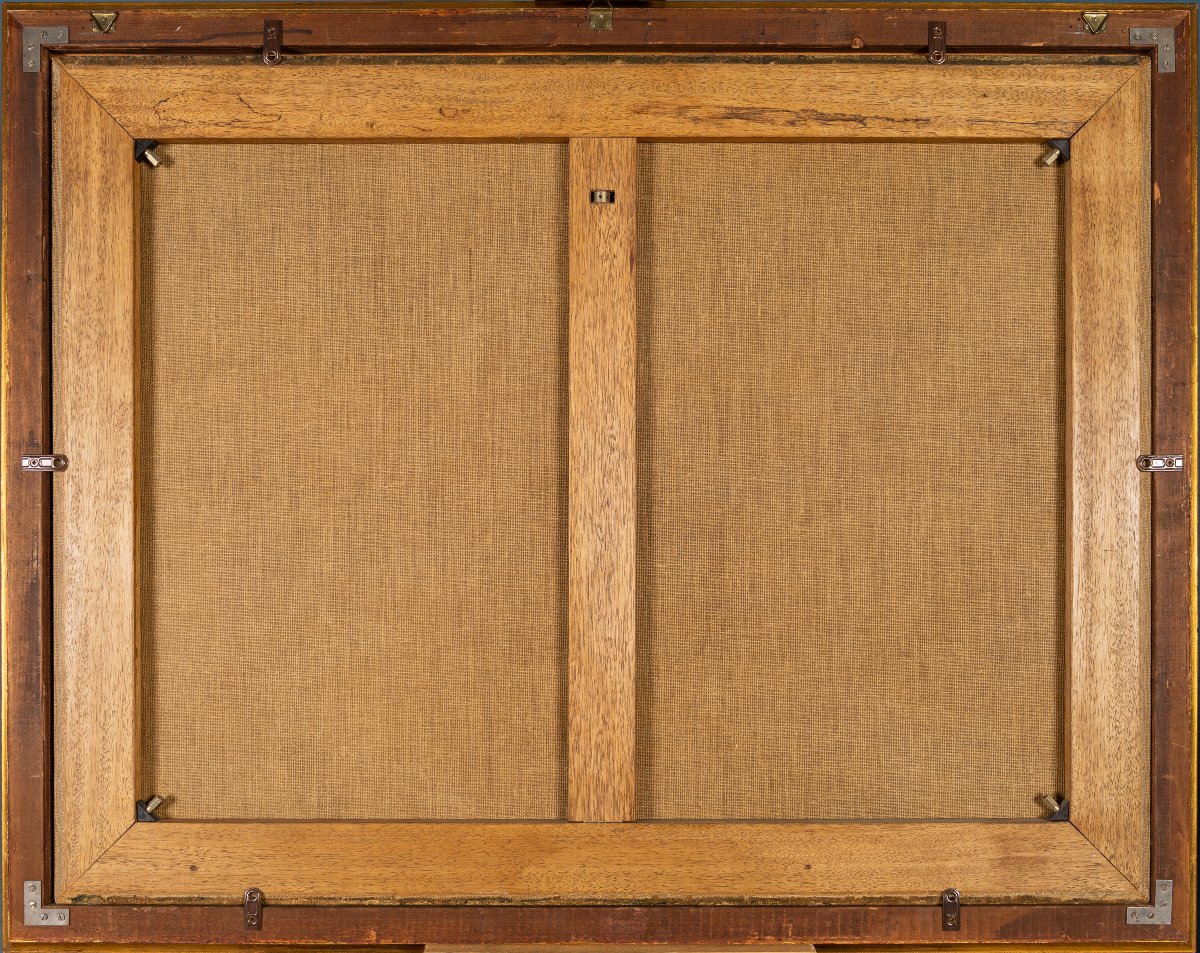 Nature morte aux canards, école de Monsù Aurora, XIXe siècle, huile sur toile-photo-3