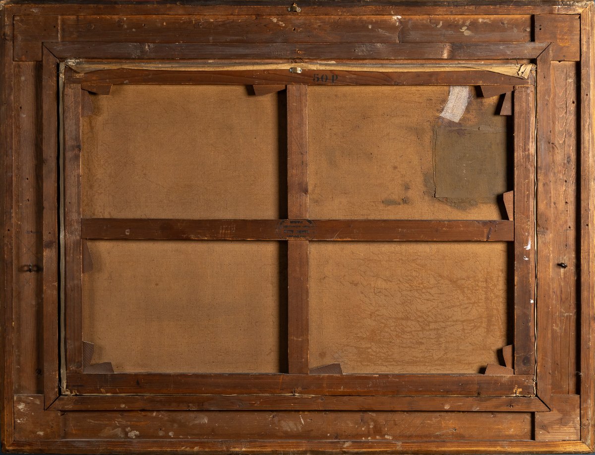 Albert Ferdinand Duprat (1882–1974), View Of The Venetian Lagoon, Oil On Canvas-photo-4