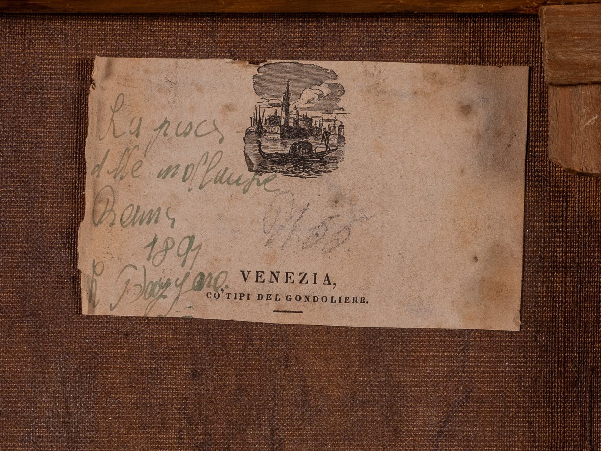 L. Bazzaro (1853–1937), “fishing For Shellfish”, 1891, Important Oil On Canvas -photo-4