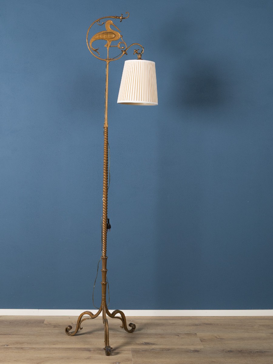 Art Deco Wrought Iron Floor Lamp By Carlo Rizzarda, Italy, 1930s