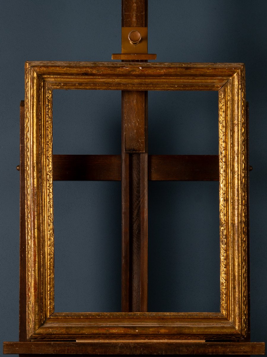 18th-century Gilded Wooden Box Frame, Decorated With Acanthus Leaves -photo-2