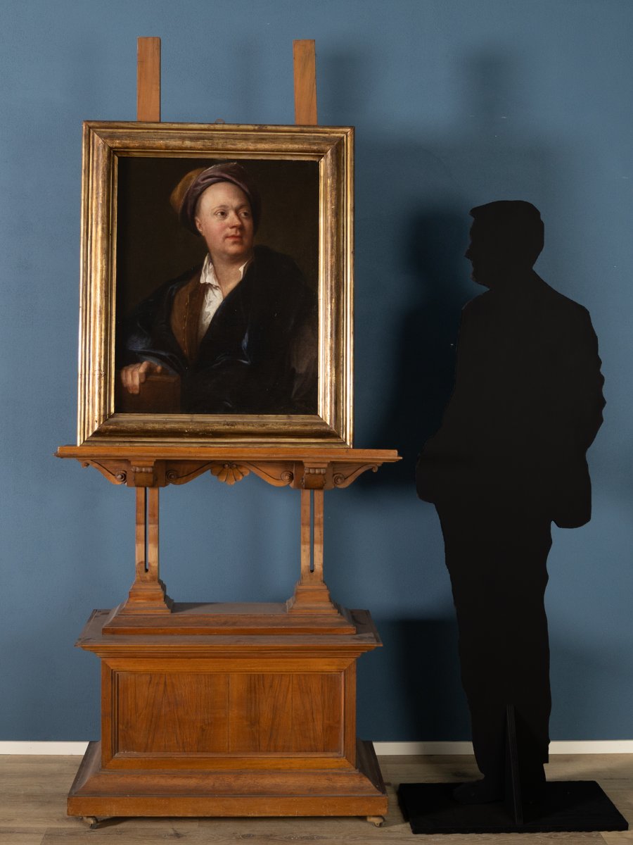 Salomon Adler, Portrait Of A Learned Gentleman, 17th-century Oil On Canvas-photo-2