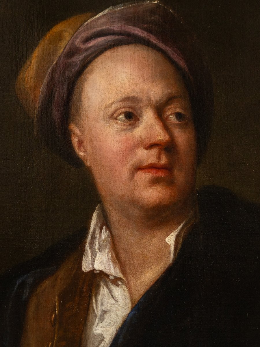 Salomon Adler, Portrait Of A Learned Gentleman, 17th-century Oil On Canvas-photo-1