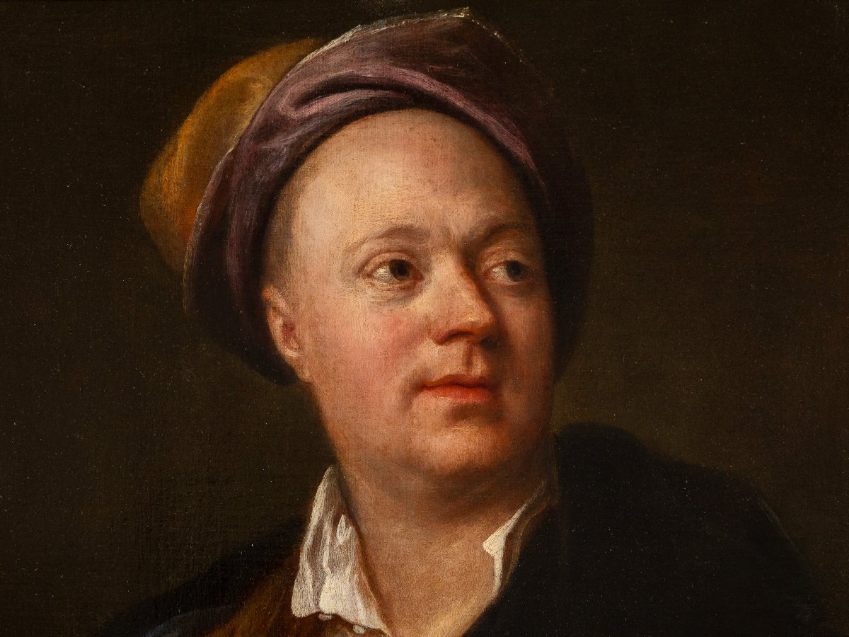 Salomon Adler, Portrait Of A Learned Gentleman, 17th-century Oil On Canvas-photo-2