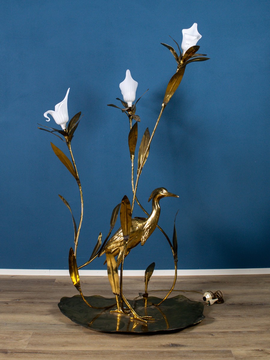 Lampadaire sculptural en bronze d'Alfredo Freda pour Cittone, Italie, années 1960