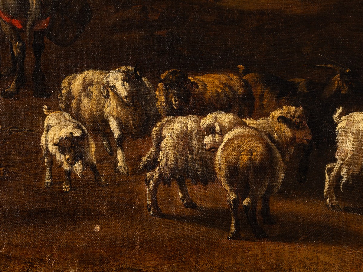 Rosa Da Tivoli, Pastoral Scene In The Roman Countryside, Rome, Late 17th Century-photo-1