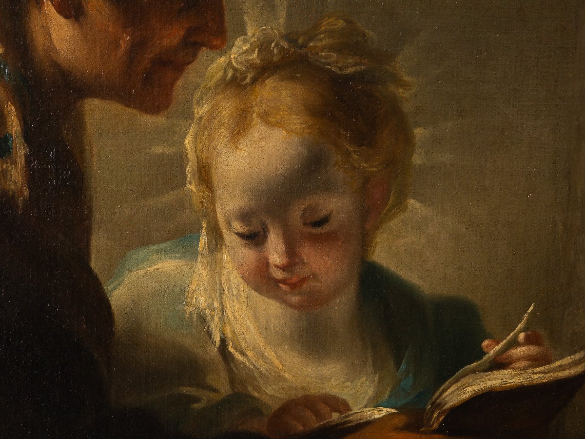 Pietro Bardellino, Scène d'éducation familiale, Naples, XVIIIe siècle-photo-2