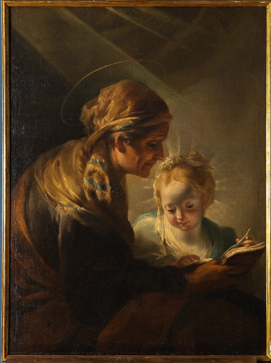 Pietro Bardellino, Scène d'éducation familiale, Naples, XVIIIe siècle