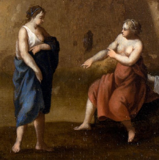 Van Poelenburgh, Landscape Of The Roman Countryside With Figures And Ruins, 17th Century-photo-2