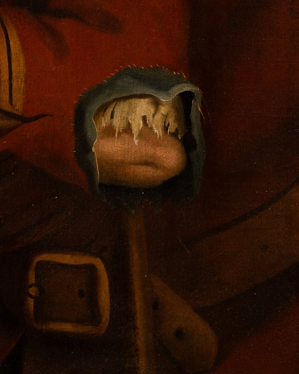 Tim Bobbin (1708-1786)? Scène caricaturale anglaise avec un juge et un mendiant, XVIIIe siècle-photo-3