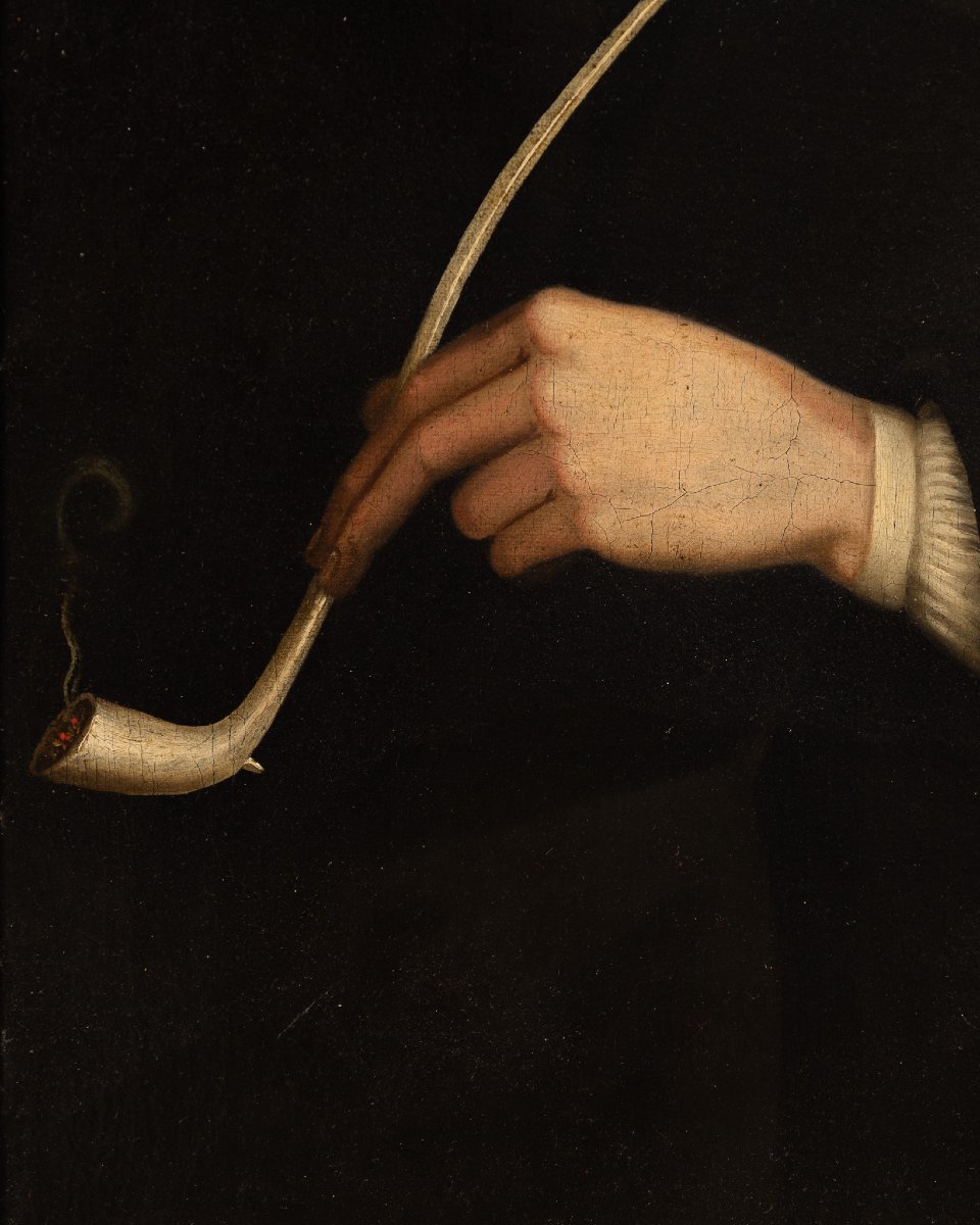 Tim Bobbin (1708-1786)? Scène caricaturale anglaise avec un juge et un mendiant, XVIIIe siècle-photo-5