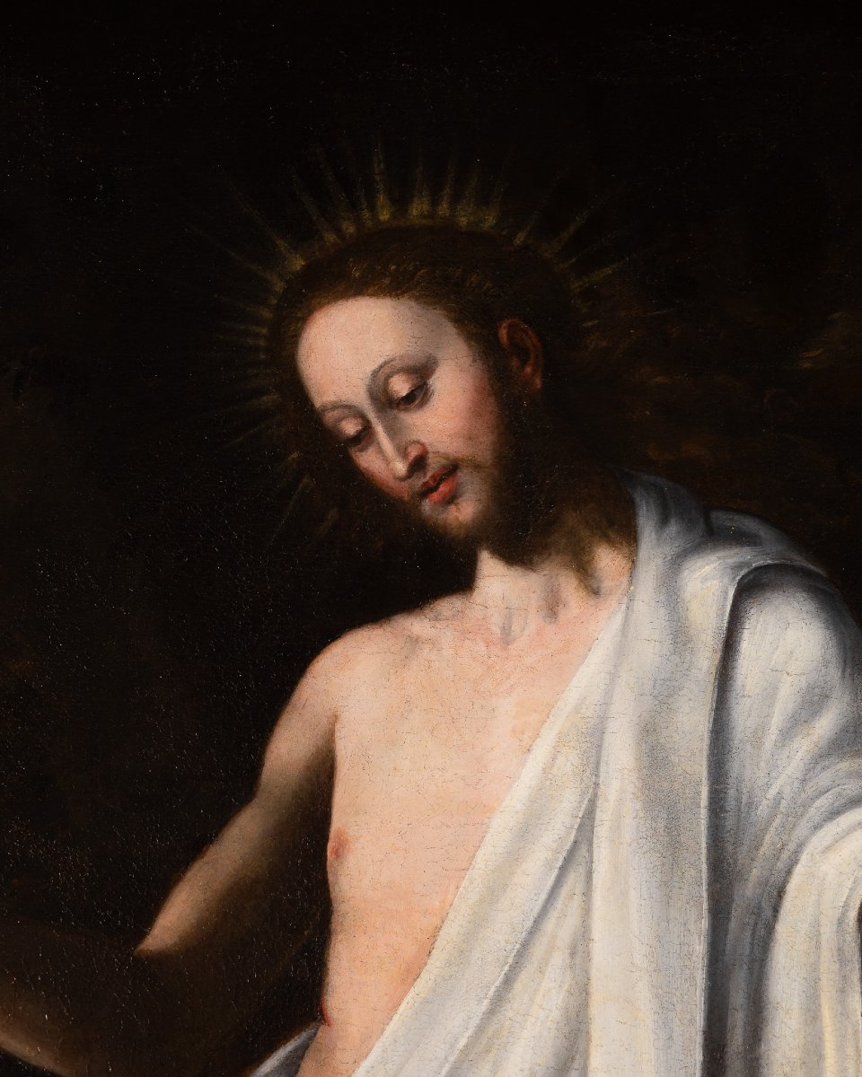 Atelier de Vincenzo Campi (1536–1591), Apparition du Christ aux Maries-photo-2
