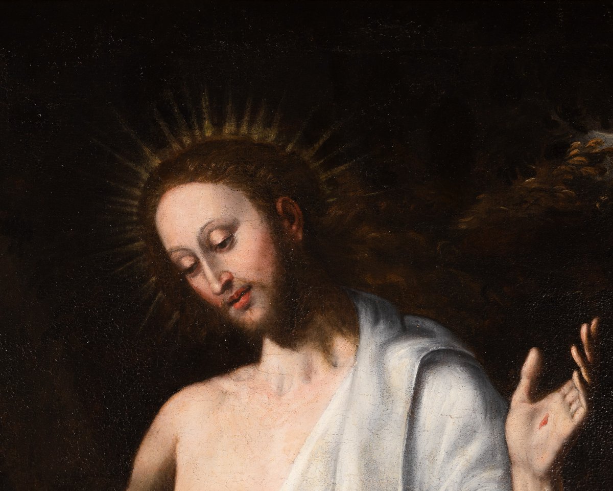 Atelier de Vincenzo Campi (1536–1591), Apparition du Christ aux Maries-photo-3