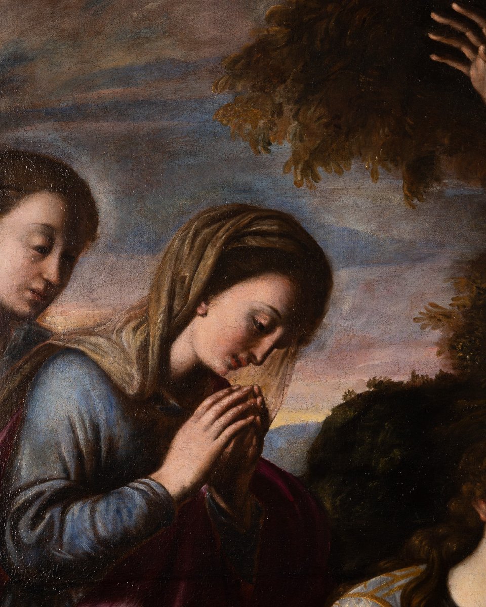 Atelier de Vincenzo Campi (1536–1591), Apparition du Christ aux Maries-photo-6